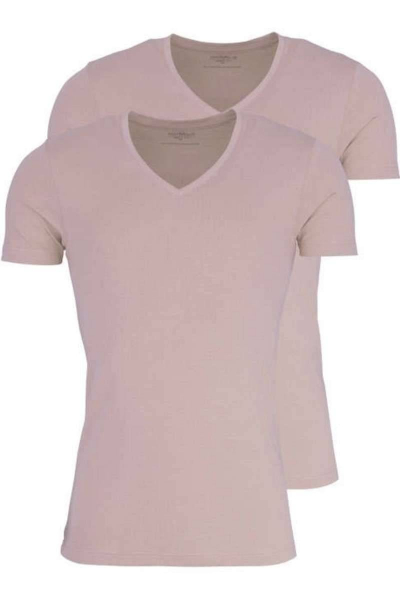 Marvelis  T-Shirt Doppel 28200024 beige V-Ausschnitt