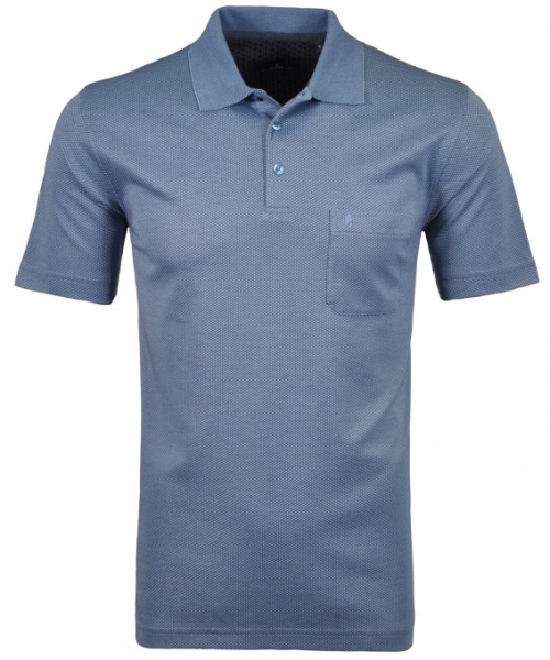 Softknit-Polo 5491391-718 Fb. Blau